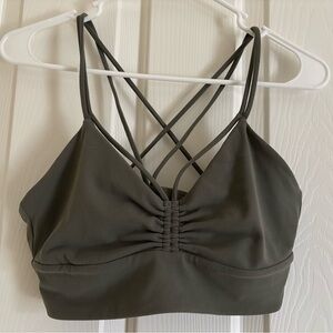 Lululemon Athletica Dark Green Strappy Bra